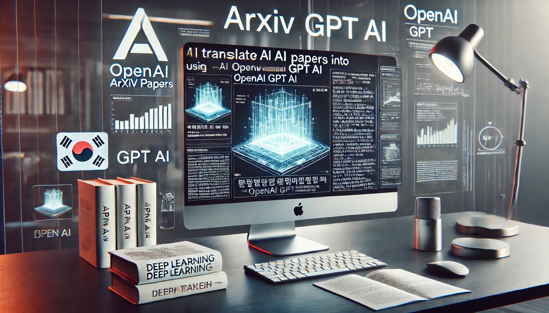 AI paper translation pipeline visualization